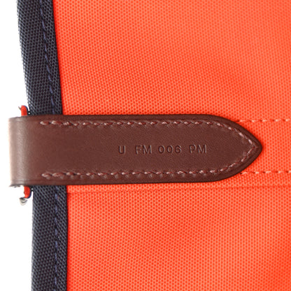 Hermes Canvas The Grooming Bag Bleu Navy Feu 10 of 12