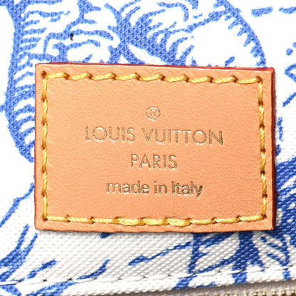 Louis Vuitton Monogram Tiles By The Pool Onthego MM Lagoon Blue 5 of 8
