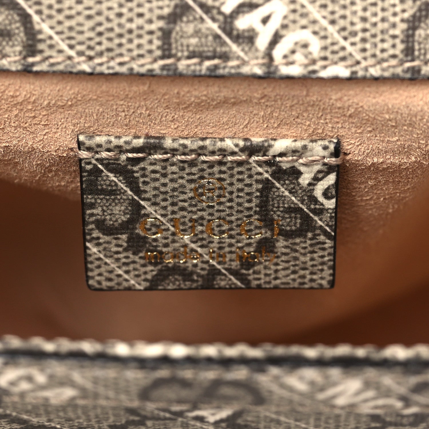 Gucci X BALENCIAGA GG Supreme Monogram Web Logo Print Mini Horsebit 1955 Shoulder Bag Beige Ebony 6 of 6
