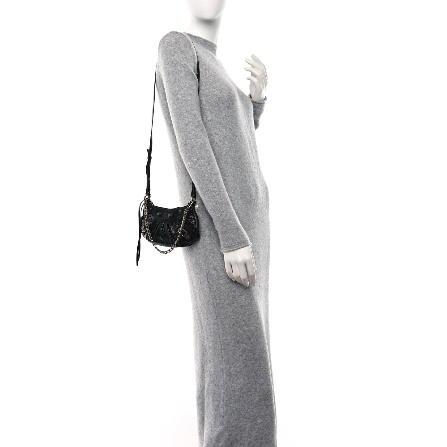 Agneau Arena Le Cagole Mini Purse With Chain Black