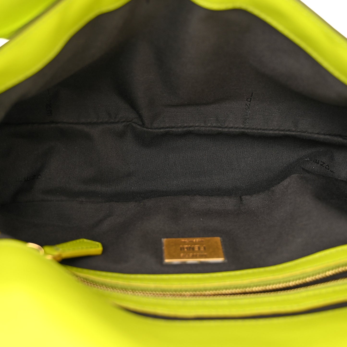 Nappa FF 1974 Embossed Baguette Wasabi