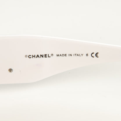 Chanel Camellia CC Sunglasses 5113 Blue White 5 of 7
