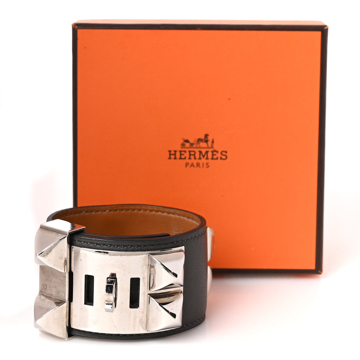 Hermes Swift Collier De Chien CDC Bracelet S Etain 6 of 6