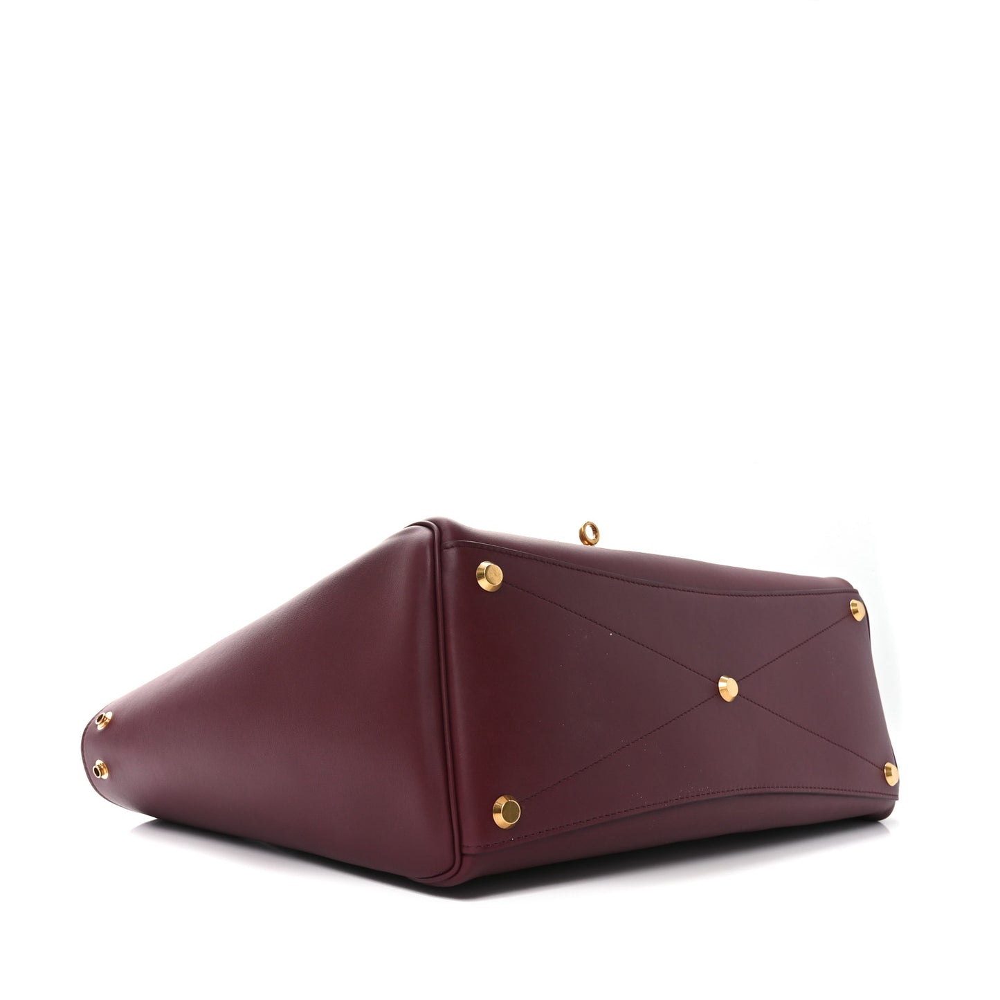 Smooth Calfskin Medium Bel Air Carry All Bag Dark Burgundy
