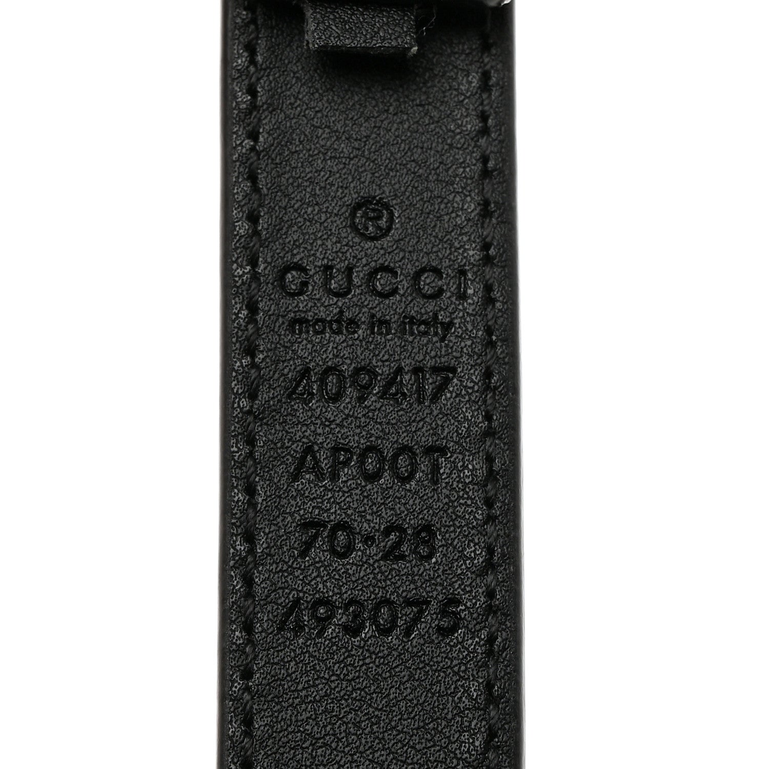 Gucci Calfskin Double G 20mm Belt 70 28 Black 3 of 5