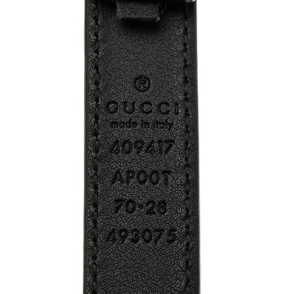 Gucci Calfskin Double G 20mm Belt 70 28 Black 3 of 5