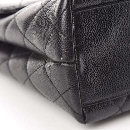 Chanel Caviar Quilted Jumbo Kelly Flap Black 13 of 18
