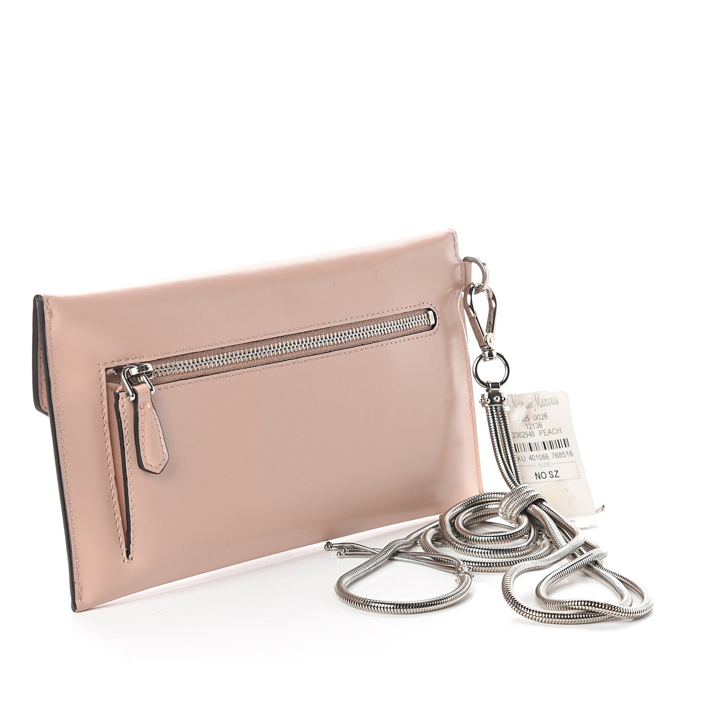 Spazzolato Logo Wristlet Pesca