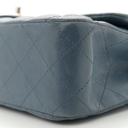 Chanel Lambskin Quilted Medium Double Flap Blue 10 of 11