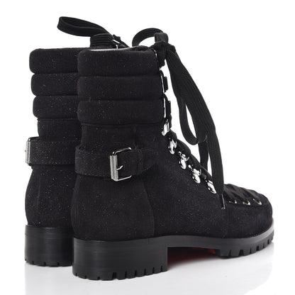 Christian Louboutin Crosta Star Who Runs Flat Boots 37 Black 4 of 7