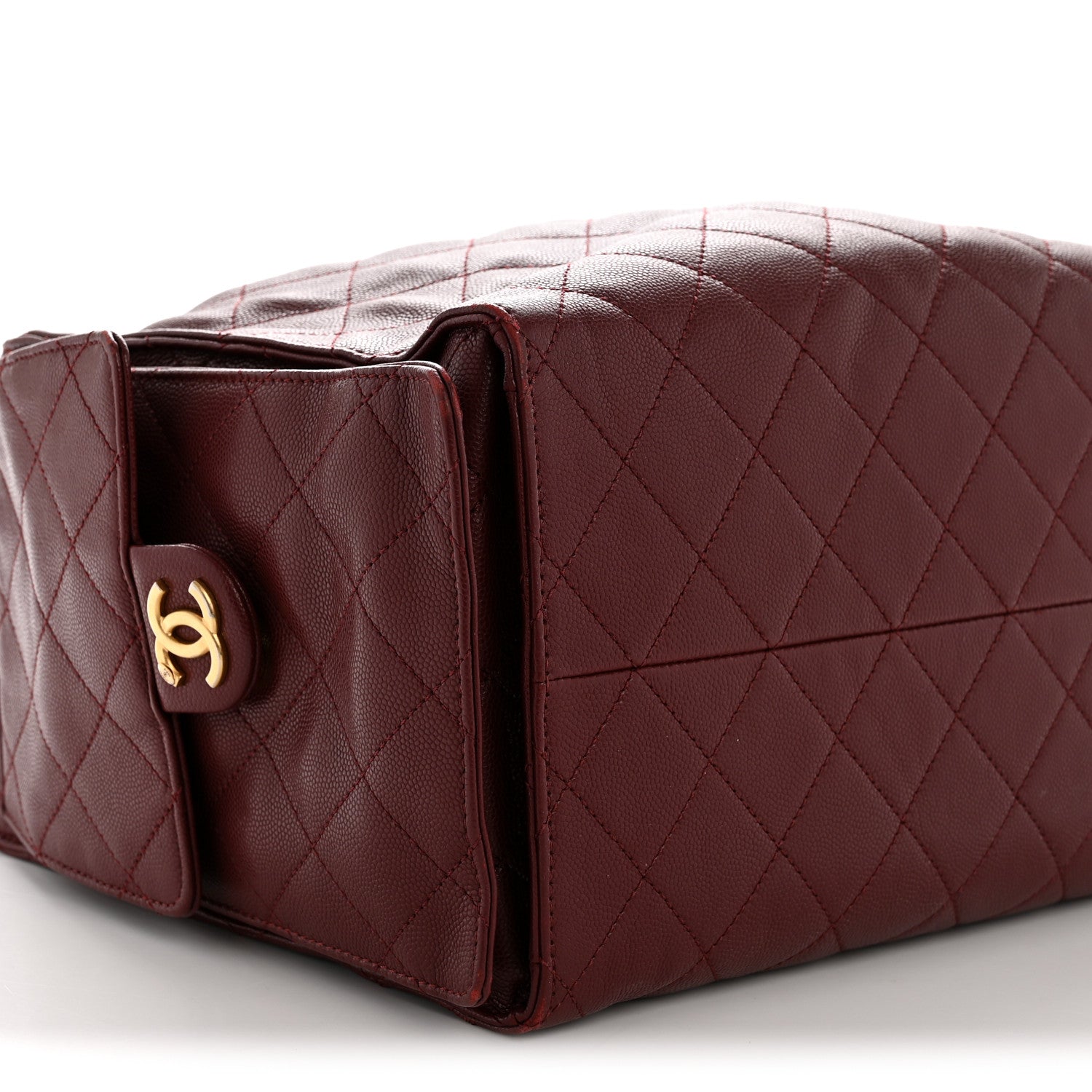 Chanel Caviar Quilted Medium Chanel 25 Handbag Burgundy 10 of 12