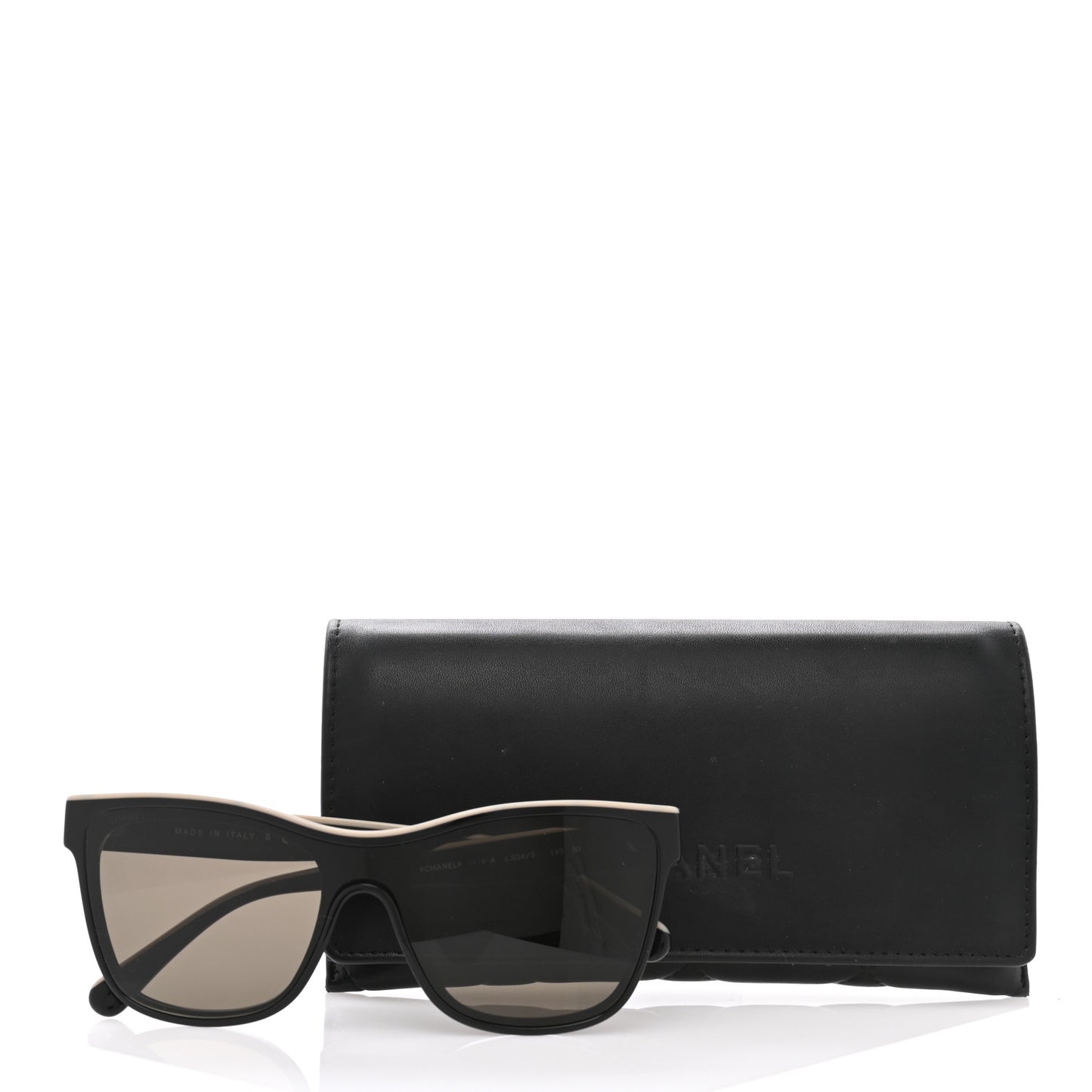 Acetate Logo Shield Sunglasses 5418 Black