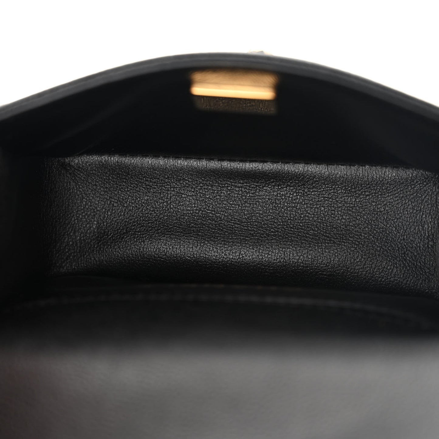 Caviar Chevron Quilted Mini Boy Flap Black