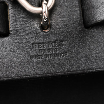 Hermes Toile Vache Calfskin Herbag 30 PM Backpack Black 7 of 12