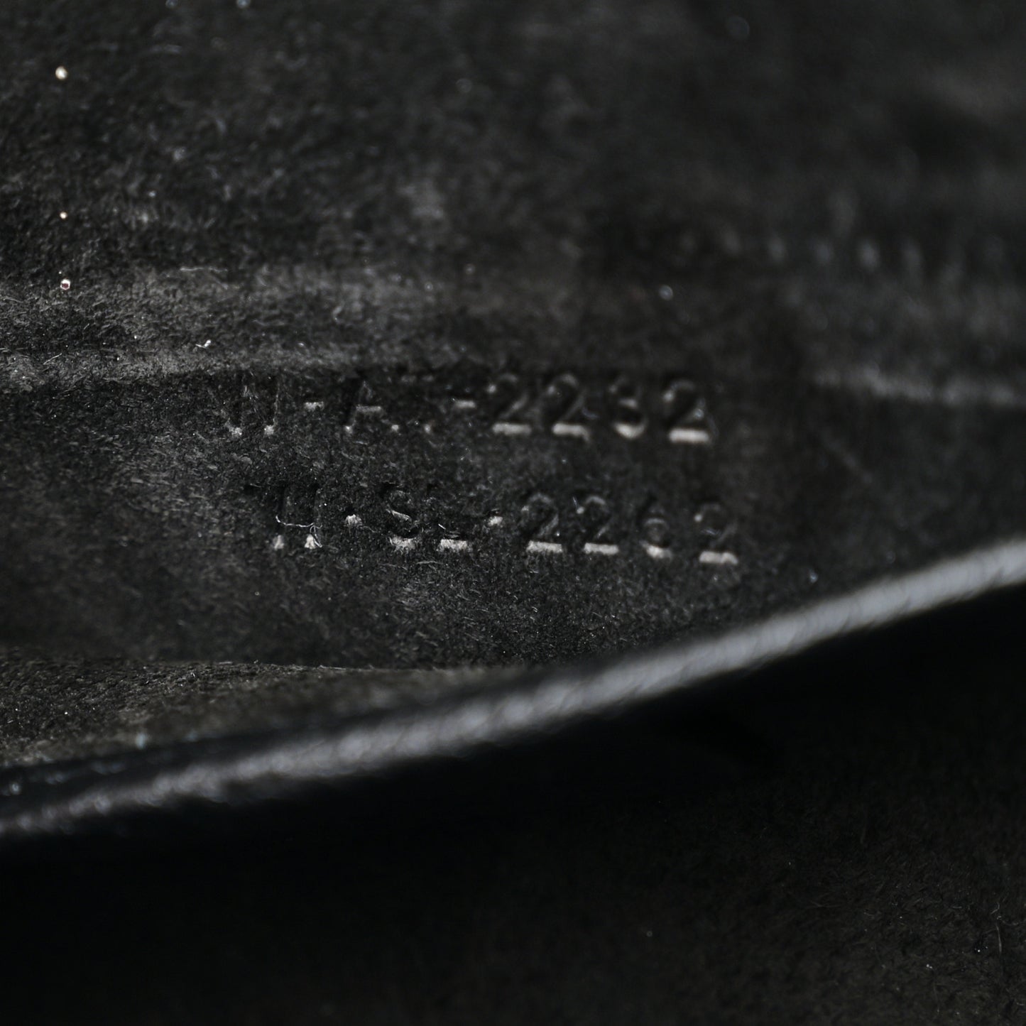 Drummed Calfskin Nano Luggage Black