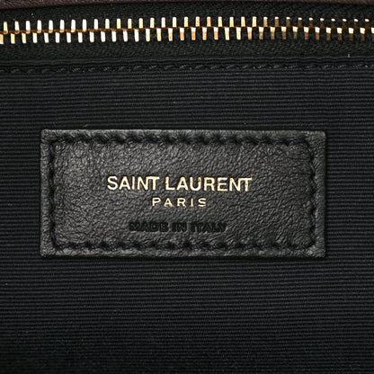 Saint Laurent SAINT LAURENT Raffia Calfskin Monogram Medium Niki Chain Satchel Natural 6 of 10