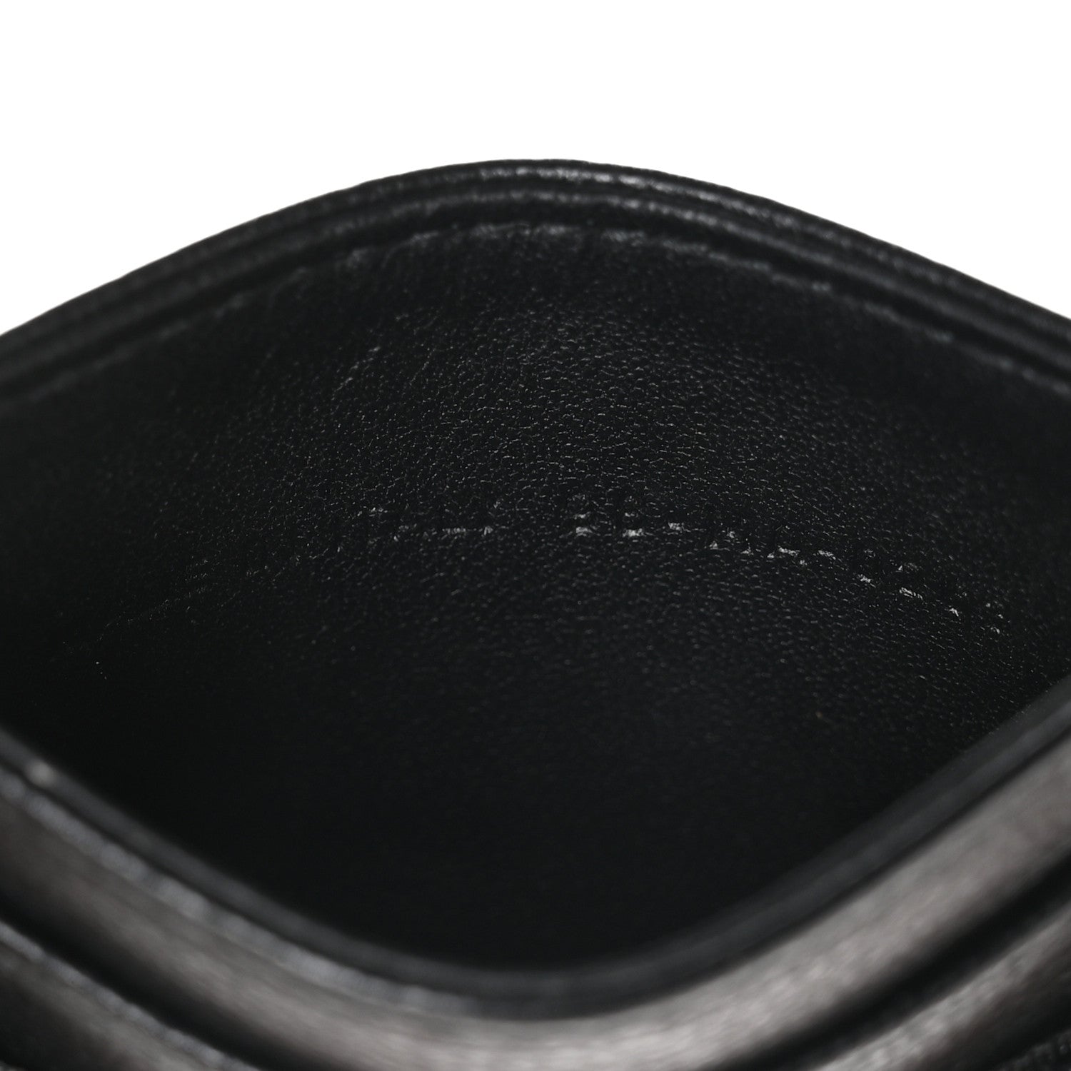 Christian Dior Supple Calfskin Cannage Caro Freesia Card Holder Black 7 of 9