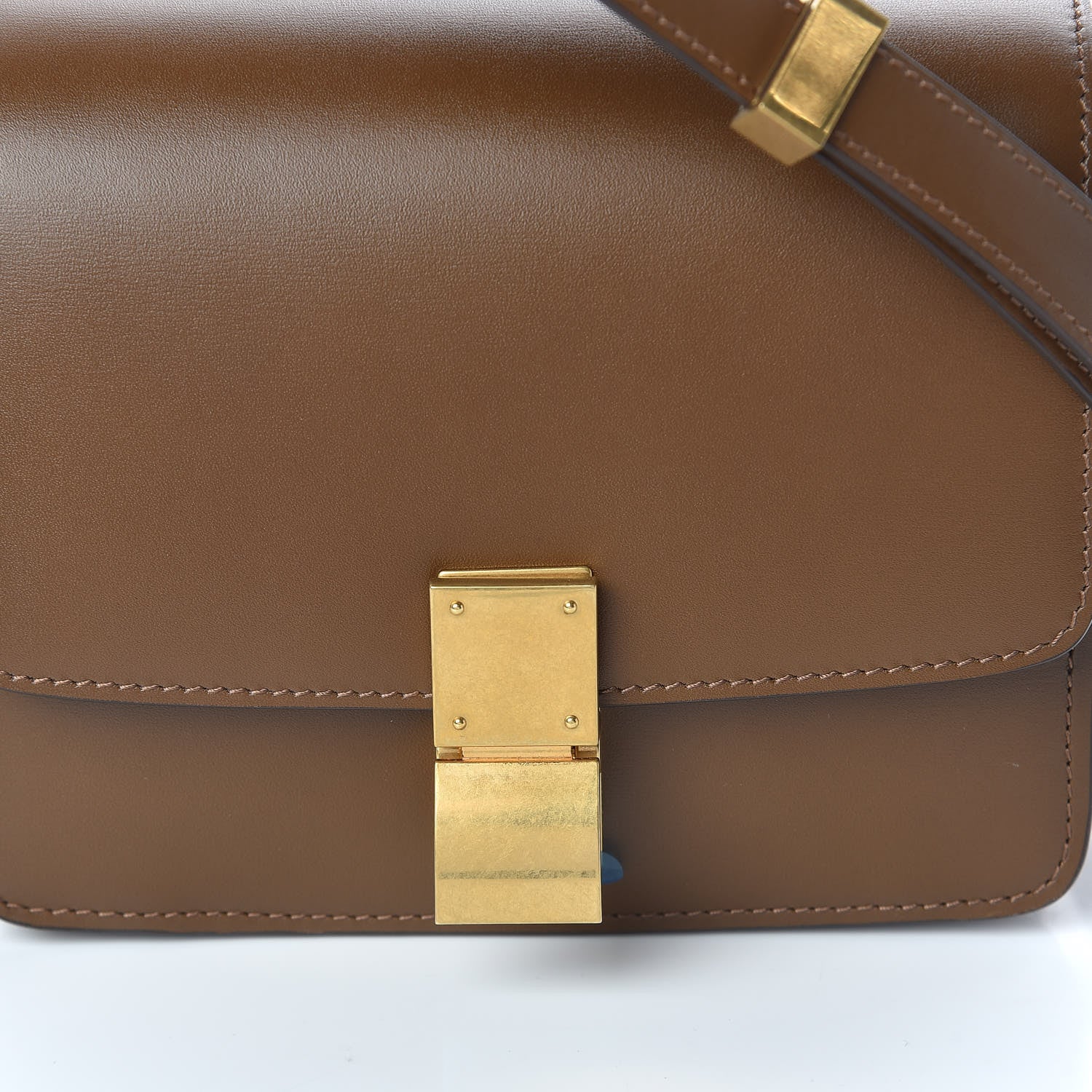 Celine Box Calfskin Small Classic Box Flap Bag Camel 8 of 10