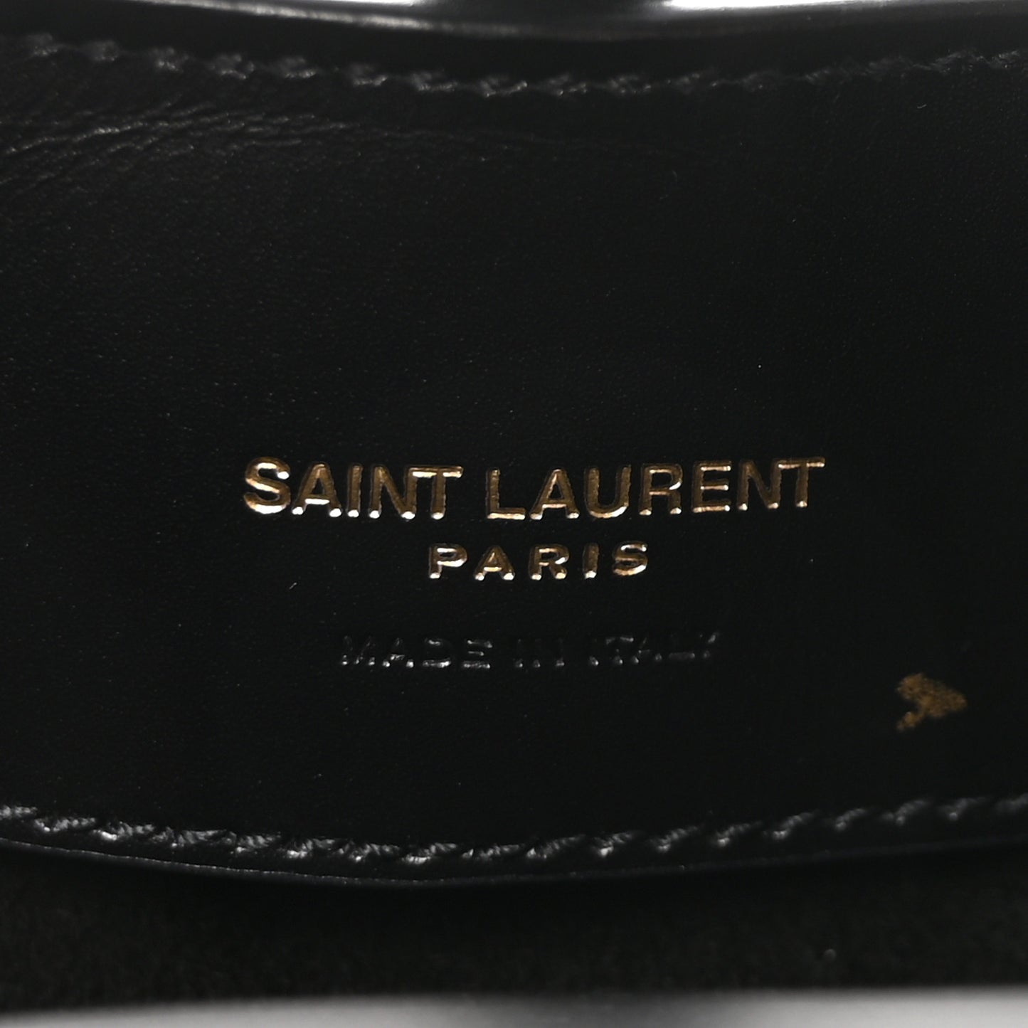 Shiny Calfskin Le 37 Mini Bucket Bag Black