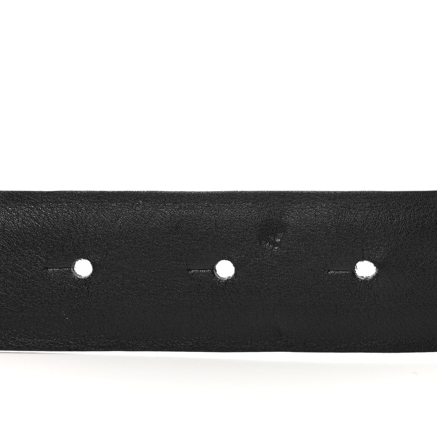 Calfskin Crystal Chain CC Belt 75 30 Black