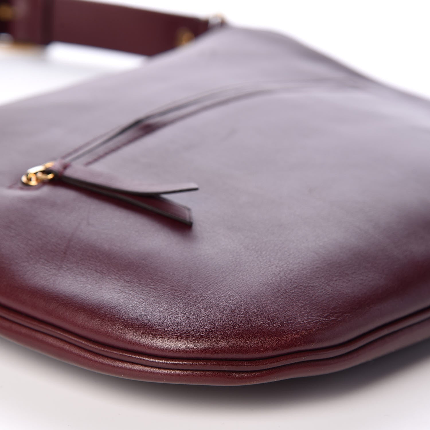 Celine Lambskin Hobo Burgundy 6 of 7