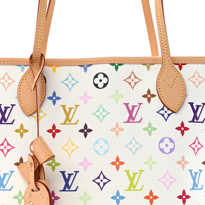 Louis Vuitton LV X TM Monogram Multicolor Neverfull MM White 7 of 10