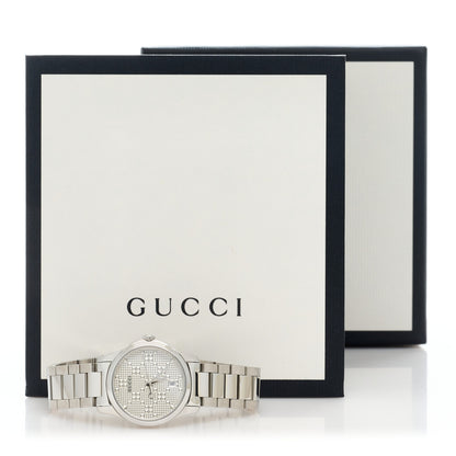 Gucci Stainless Steel 27mm G-Timeless Diamante Quartz Watch 5 of 5