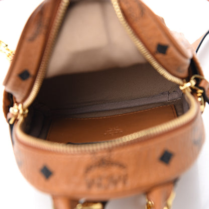 MCM Visetos X-Mini Backpack Cognac 4 of 8