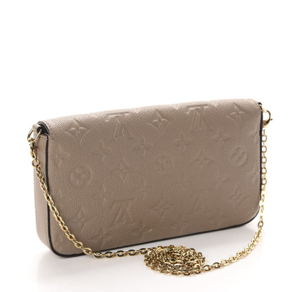 Louis Vuitton Empreinte Pochette Felicie Chain Wallet Tourterelle 2 of 12
