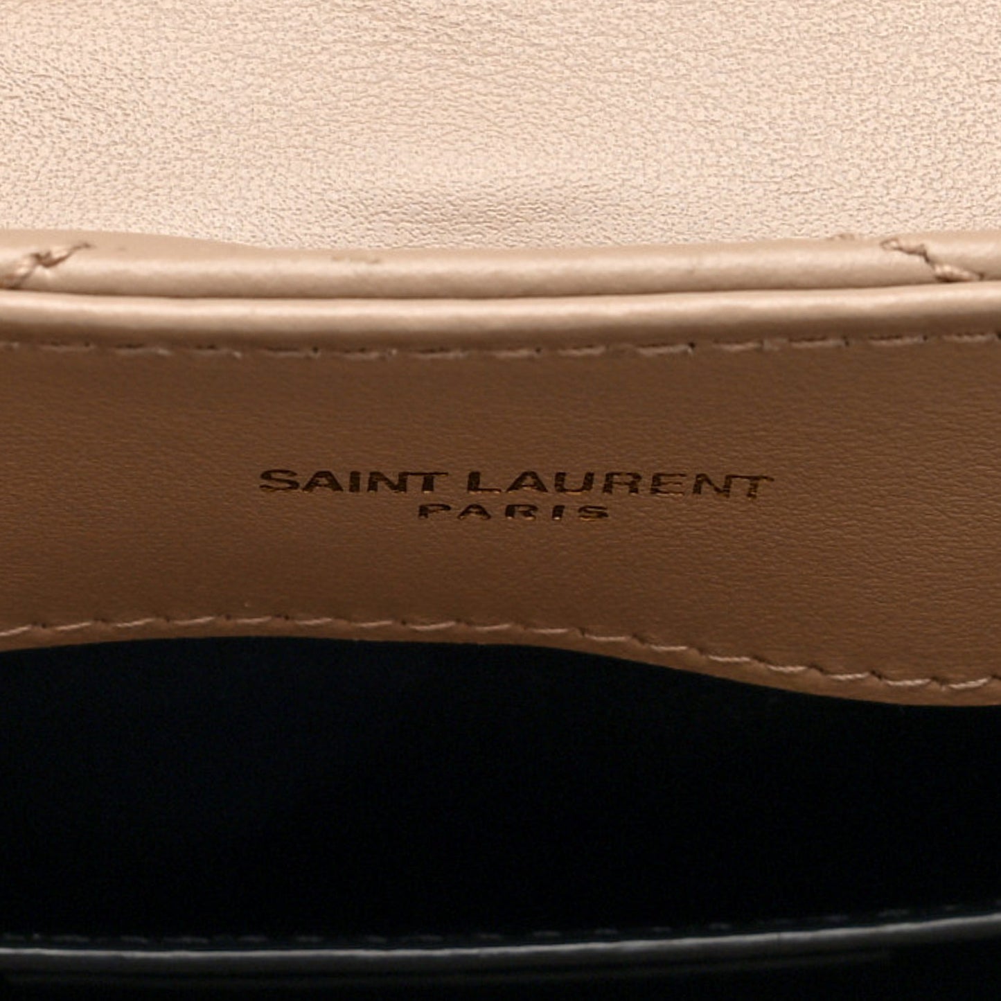 Calfskin Y Quilted Monogram Small Loulou Chain Satchel Dark Beige