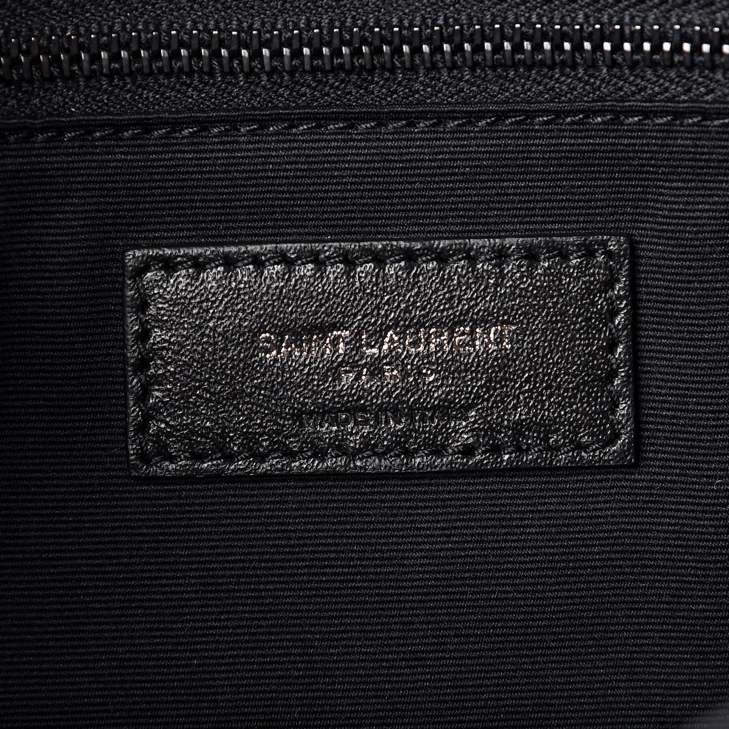 Crinkled Calfskin Matelasse Monogram Medium Niki Chain Satchel Black
