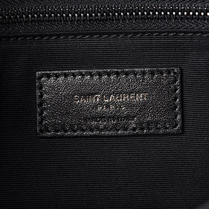 Saint Laurent Crinkled Calfskin Matelasse Monogram Medium Niki Chain Satchel Black 7 of 10