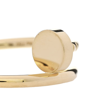 Cartier 18K Yellow Gold Small Juste Un Clou Ring 55 7.25 5 of 6