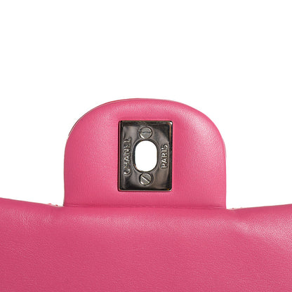 Chanel Patent Quilted Mini Square Flap Fuchsia 11 of 13