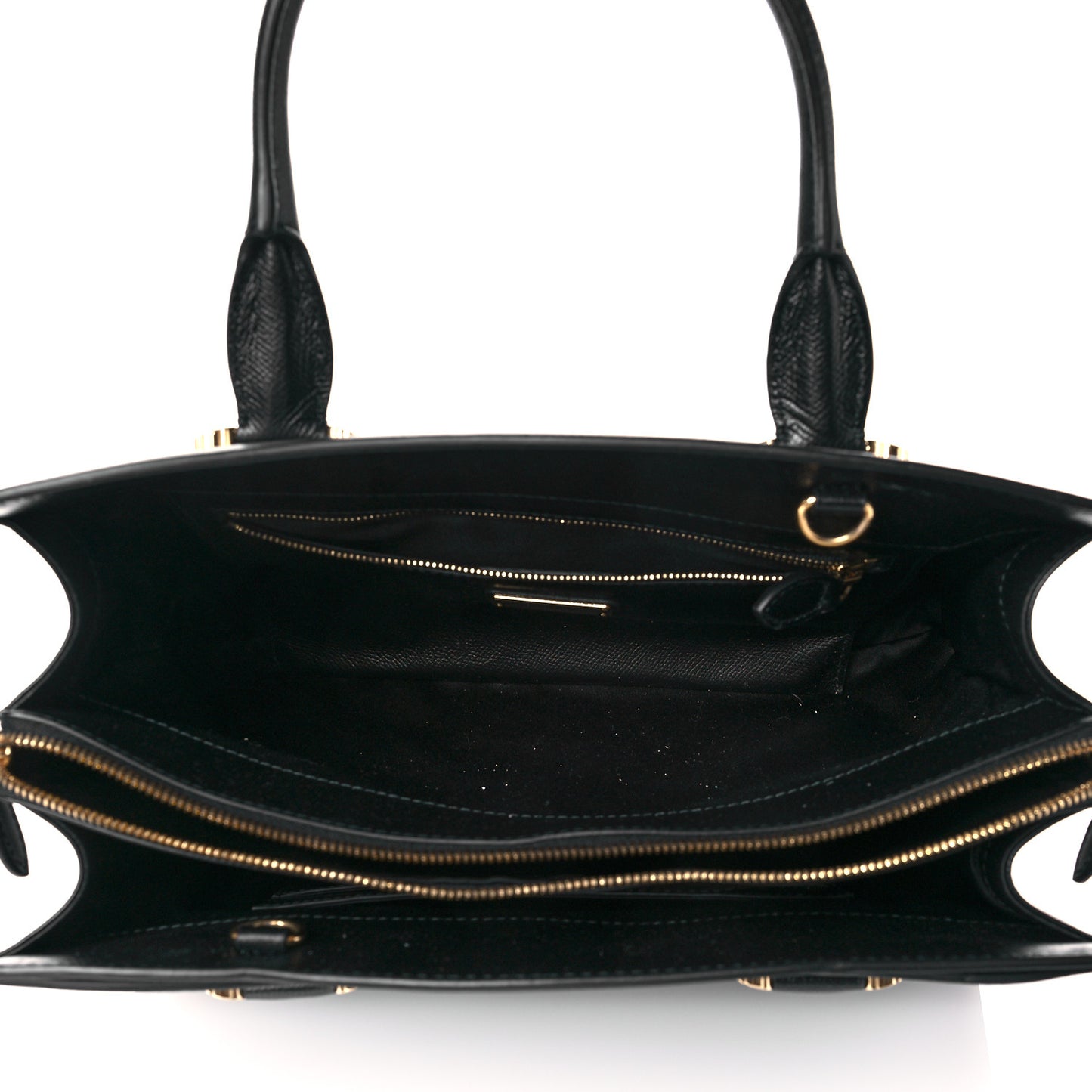 Hammered Calfskin Today Satchel Black