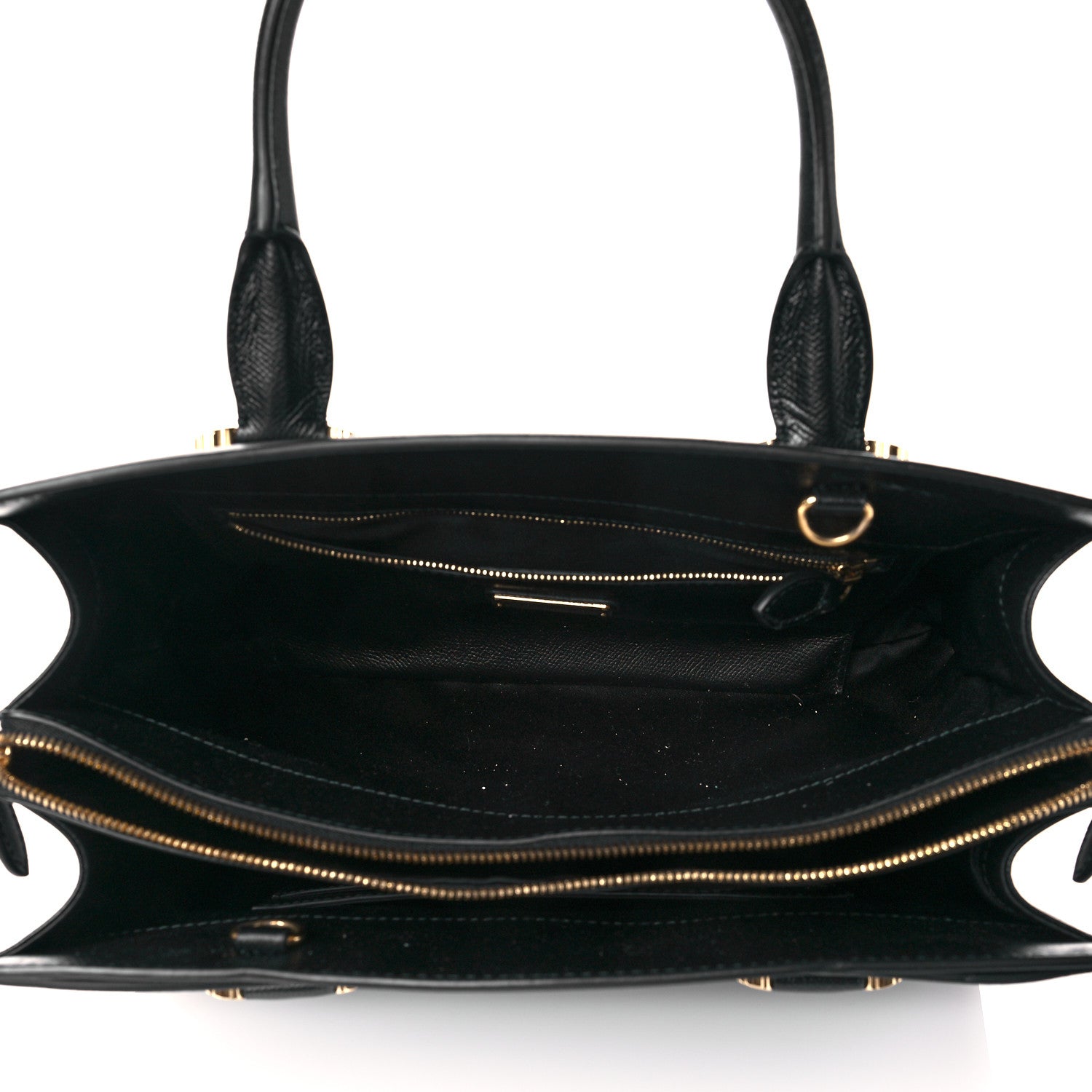 Salvatore Ferragamo Hammered Calfskin Today Satchel Black 7 of 10