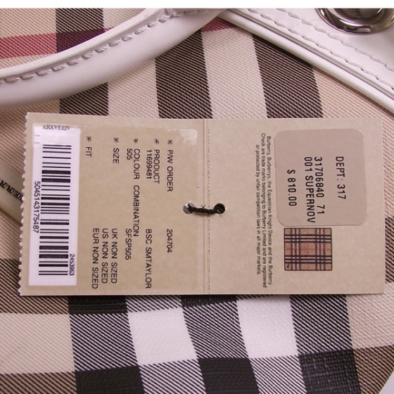 Burberry Nova Check Nautical Tote White 12 of 12