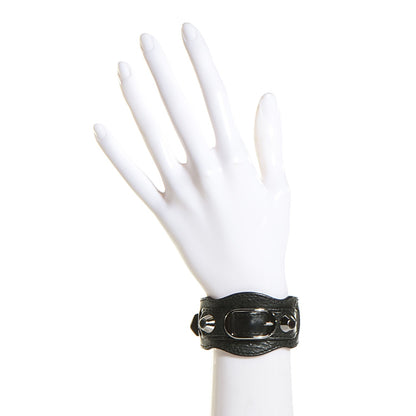 Balenciaga Agneau Arena Silver Hardware Bracelet Black 2 of 6