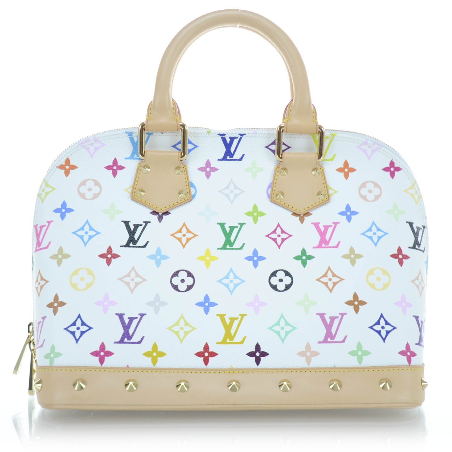 Louis Vuitton Monogram Multicolor Alma White 3 of 11