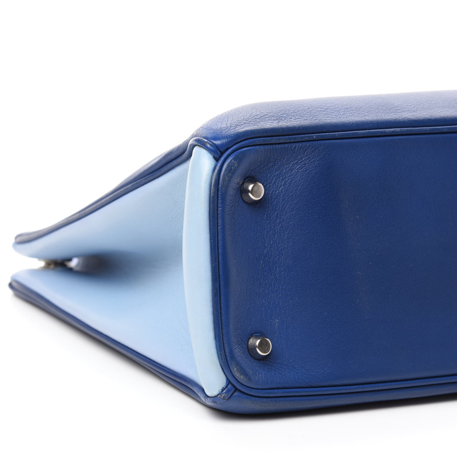 Christian Dior Smooth Calfskin Tri-Color Large Diorissimo Tote Blue Multicolor 7 of 15