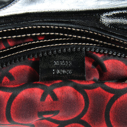 Gucci Patent Leather Medium Snow Glam Hobo Black 7 of 7