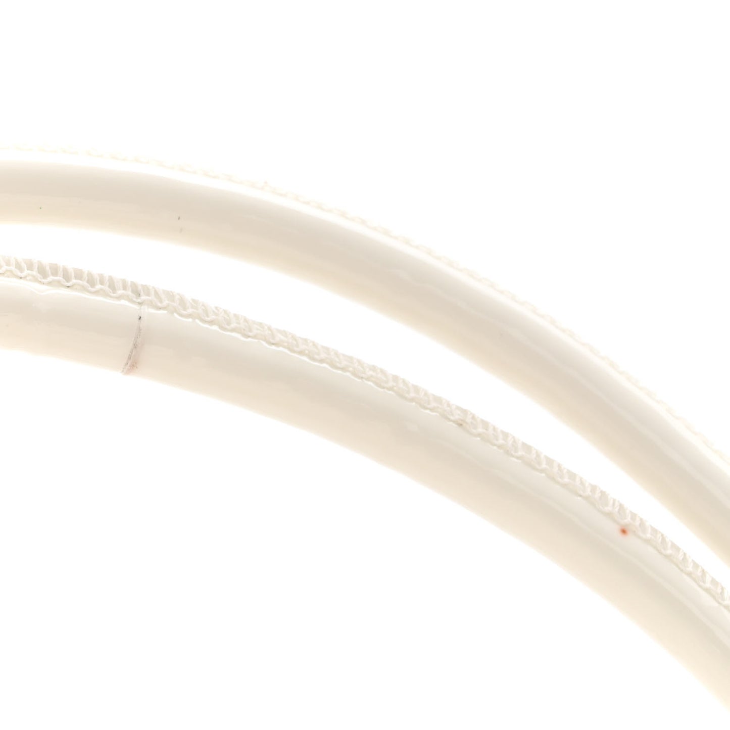 Patent Nappa Intrecciato Mini Loop Camera Bag White