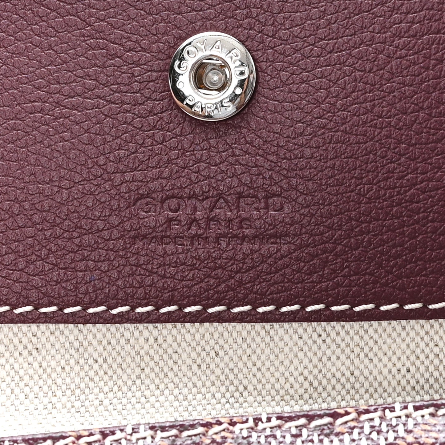 Goyardine Boheme Hobo Burgundy