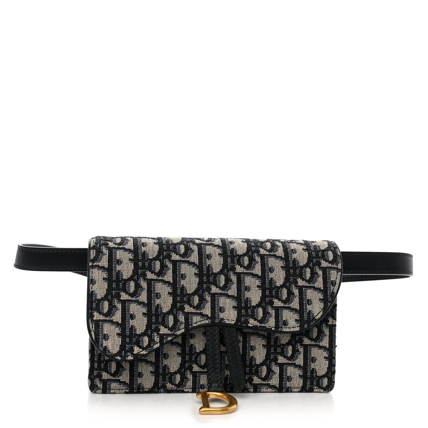 Christian Dior Oblique Saddle Belt Bag Blue 1 of 11