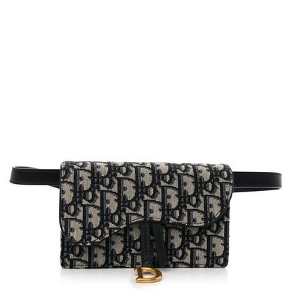Christian Dior Oblique Saddle Belt Bag Blue 1 of 11