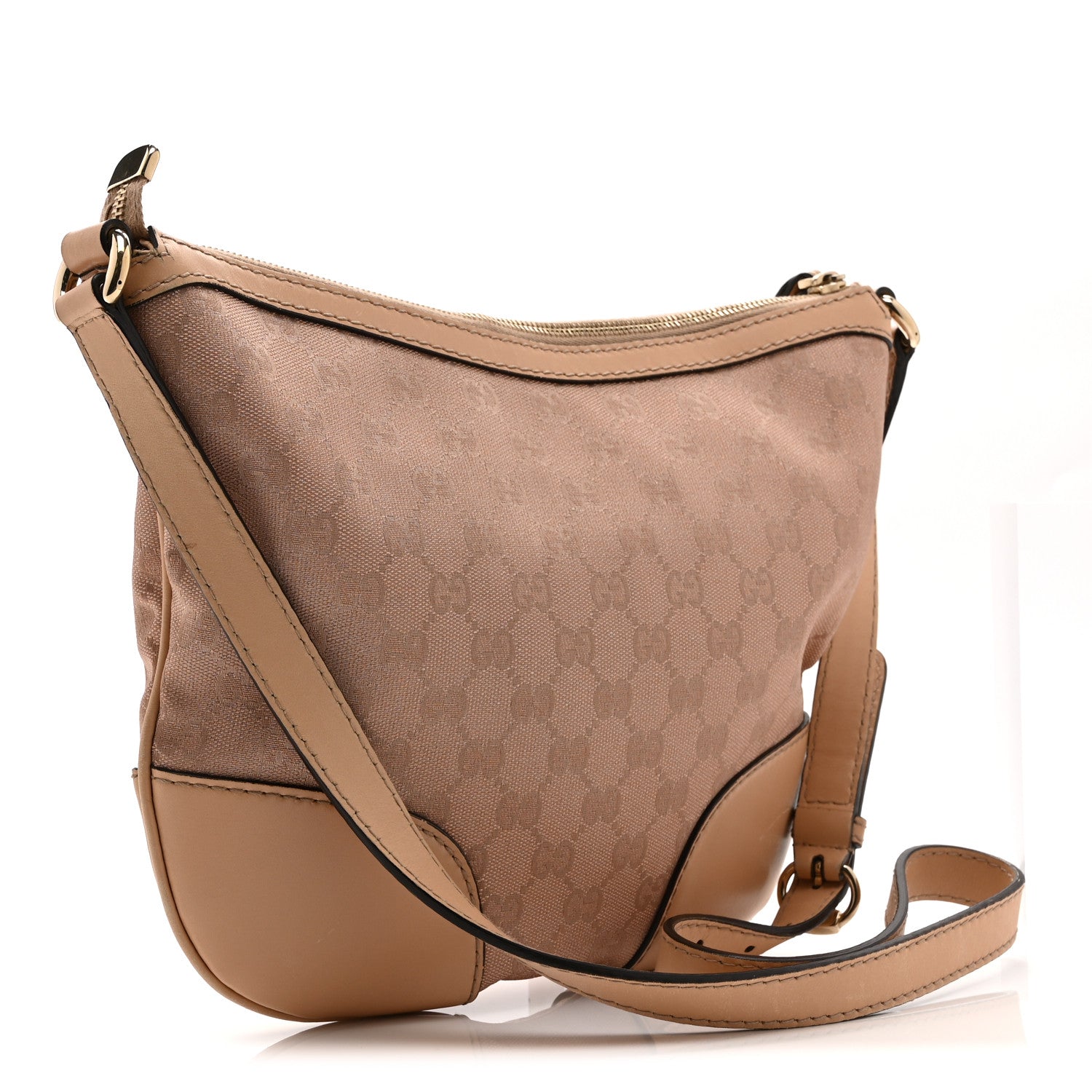 Gucci Metallic Monogram Small Lovely Heart Messenger Pink 3 of 10