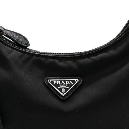 Prada Tessuto Nylon Mini Re-Edition 2000 Bag Black 9 of 16
