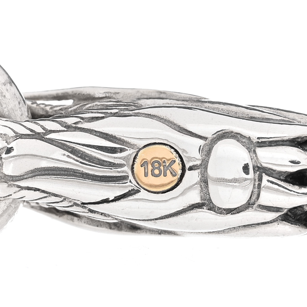John Hardy Sterling Silver 18K Yellow Gold 5mm Legends Naga Station Bracelet 4 of 4