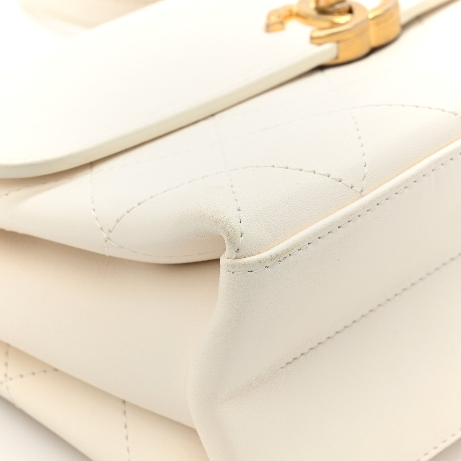 Chanel Lambskin Stitched Coco Luxe Small Flap Beige 14 of 17