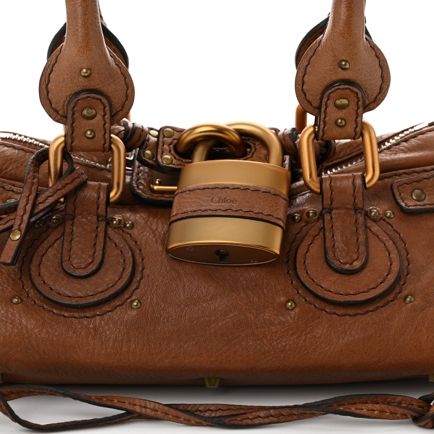 Chloe Calfskin Small Paddington Satchel Nut 8 of 10